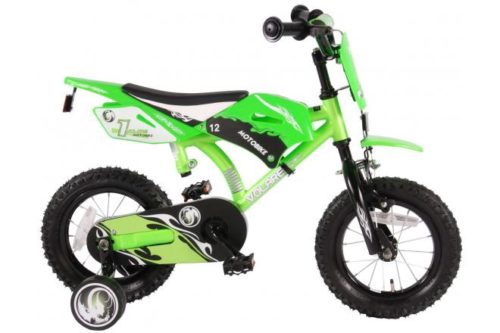 Nu verkrijgbaar Volare Motorbike Kinderfiets - Jongens - 12 inch - Groen - 95% afgemonteerd