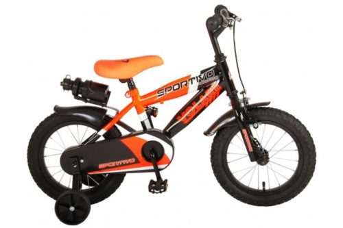 Nu verkrijgbaar Volare Sportivo Kinderfiets - Jongens - 14 inch - Neon Oranje Zwart - 95% afgemonteerd