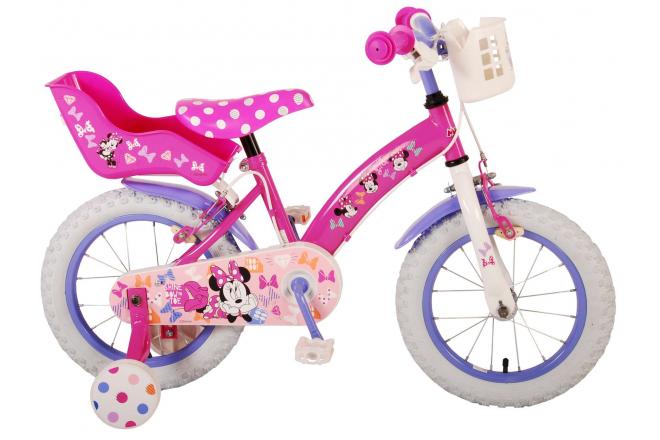 Nu verkrijgbaar Disney Minnie Cutest Ever! - Kinderfiets - Meisjes - 12 inch - Roze - Twee Handremmen