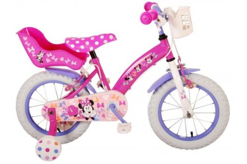 Nu verkrijgbaar Disney Minnie Cutest Ever! - Kinderfiets - Meisjes - 14 inch - Roze - Twee Handremmen